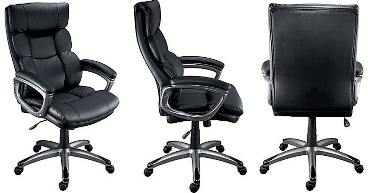 staples burlston luxura managers chair black