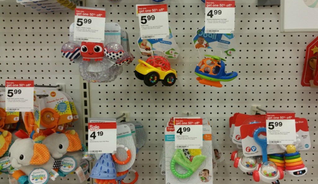 Super Target Rattle Toy Target: Buy 1 Get 1 50% Off Baby Toys + Extra 10% Off (In-Store & Online)