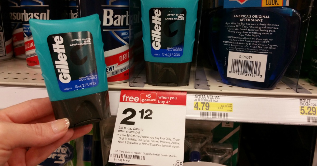Target Shoppers! Gillette After Shave Gel Only 87¢ Each (No Coupons