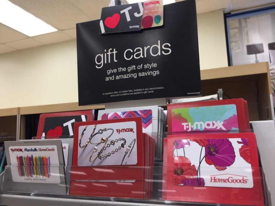 T.J. Maxx Gift Cards are one way to save 