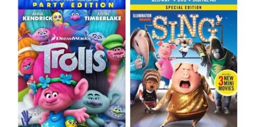 Best Buy: Sing Blu-ray + DVD + Digital HD Only $10.49 Each (When You Buy Two)