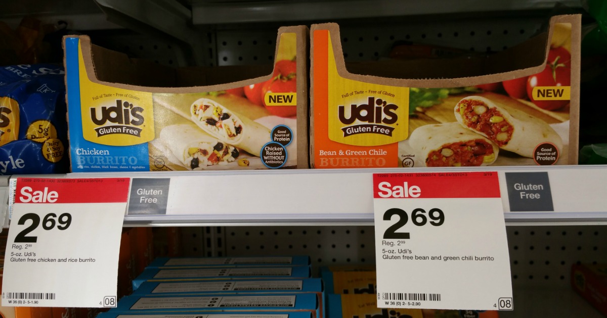 Target Udi's GlutenFree Burritos Only 34¢ Each