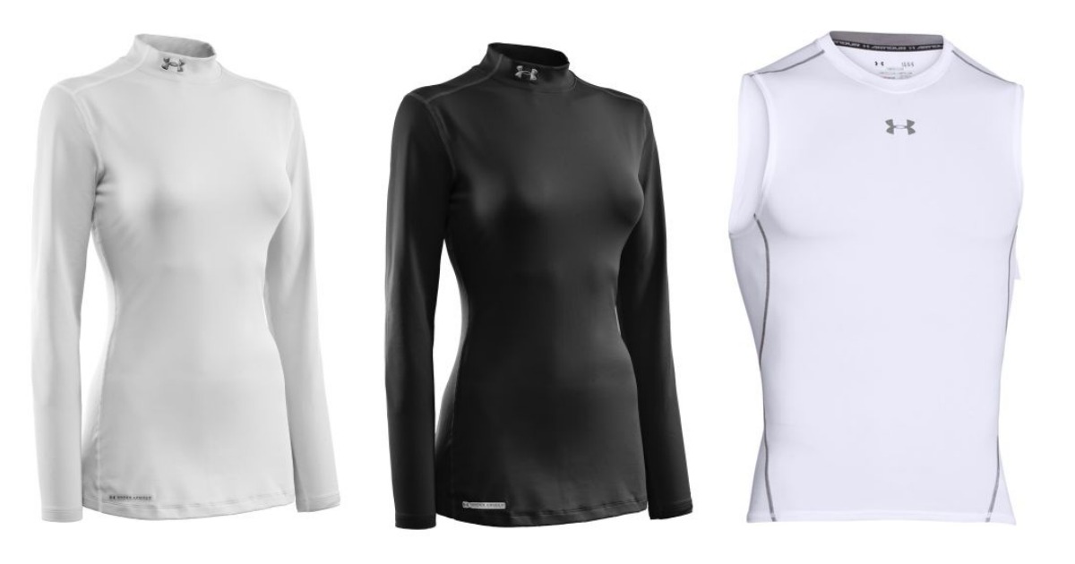 Academy Sports Women's Under Armour Fitted Mock Neck Shirts Only 9.99