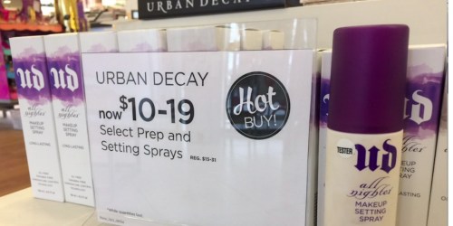 Ulta Beauty: Urban Decay Make-up Prep & Setting Sprays Just $10 (In-Store Only) + More