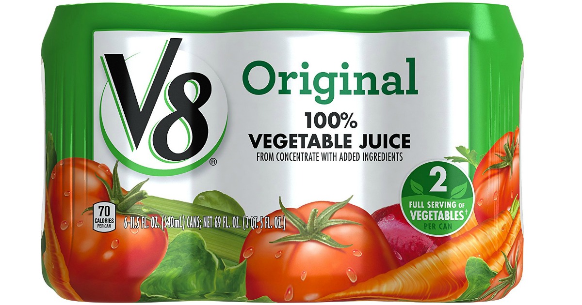 Amazon Prime V8 100 Vegetable Juice 24Ct Cans Only 7.18 Shipped (Just 30¢ Each)