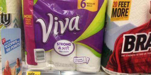 Walgreens: Viva Paper Towels 6-Pack Only $2.74 – Just $0.46 Per Roll