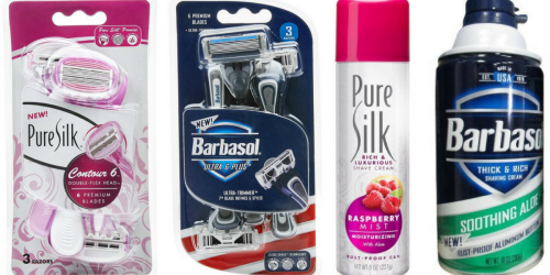 Walgreens: Pure Silk Or Barbasol Disposable 4 Pack Razors + Shaving Cream ONLY 99¢