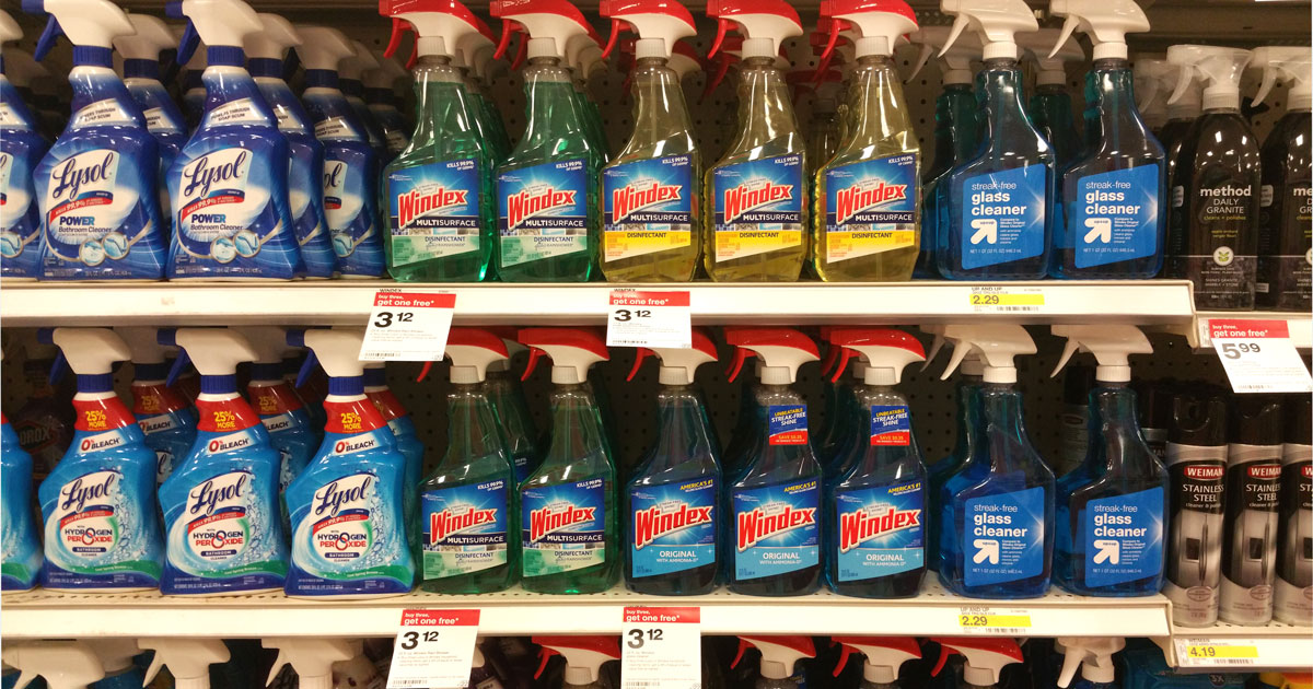 Target: Buy 3 Get 1 Free Windex & Lysol Products = Multisurface Sprays ...