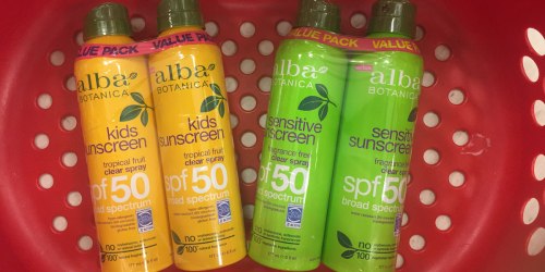 Target Shoppers! Alba Botanical Sunscreen Twin Pack Just $6.89 on May 21st Only (Regularly $17)