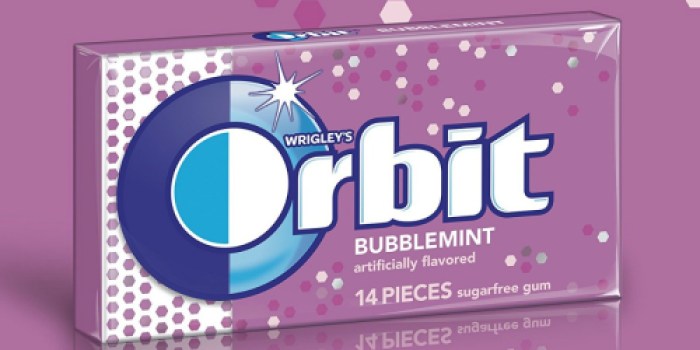 Amazon: 60 Packs Orbit Bubblemint Sugar-Free Gum Only $6.75 (Just 11¢ Each)