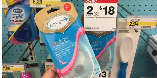 $33 in Amopé Foot Care Product Coupons = GelActiv Insoles ONLY $4 at Target