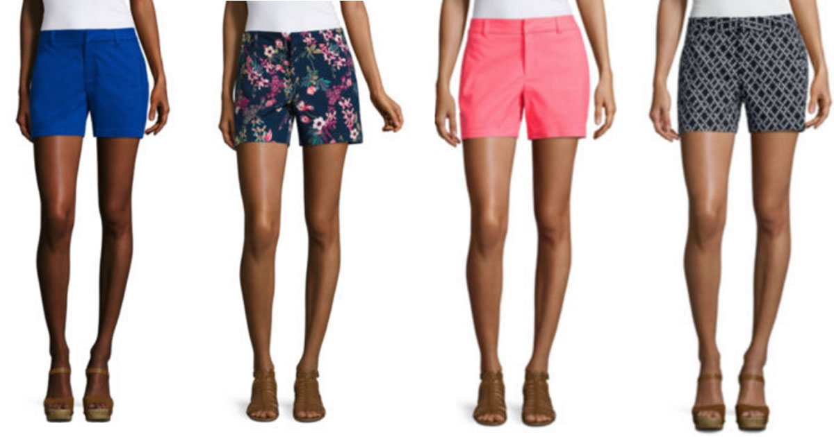 JCPenney: $10 Off $25 Purchase = Women's Shorts Just $7.99 Each ...