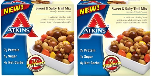 Amazon: Atkins Snacks Sweet & Salty Trail Mix 5ct Box Only $4.22 Shipped