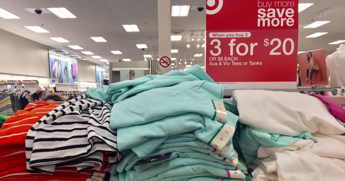 target plus size clothing clearance