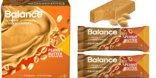 Amazon: Balance Bar Peanut Butter Bars 6-Count ONLY $3.09 Shipped