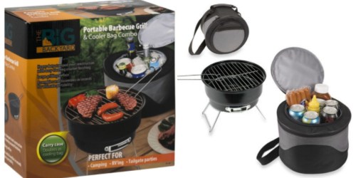 Staples: The Big Backyard Portable Barbecue Grill & Cooler Bag Combo Just $16.99 (Regularly $34.99)