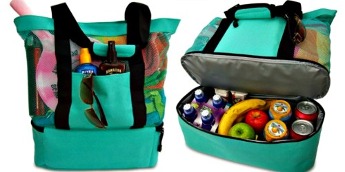 Heading to the Beach? Score a Mesh Tote w/ Insulated Cooler Bag for Just $28.95 on Amazon