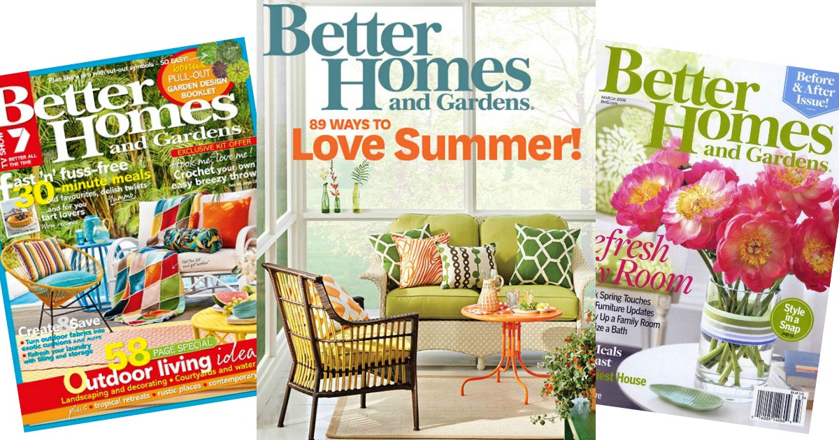 FREE Better Homes and Gardens 1Year Magazine Subscription