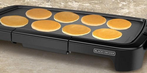 Amazon: Black + Decker Family Sized Electric Griddle Only $14.93 (Regularly $39.99)