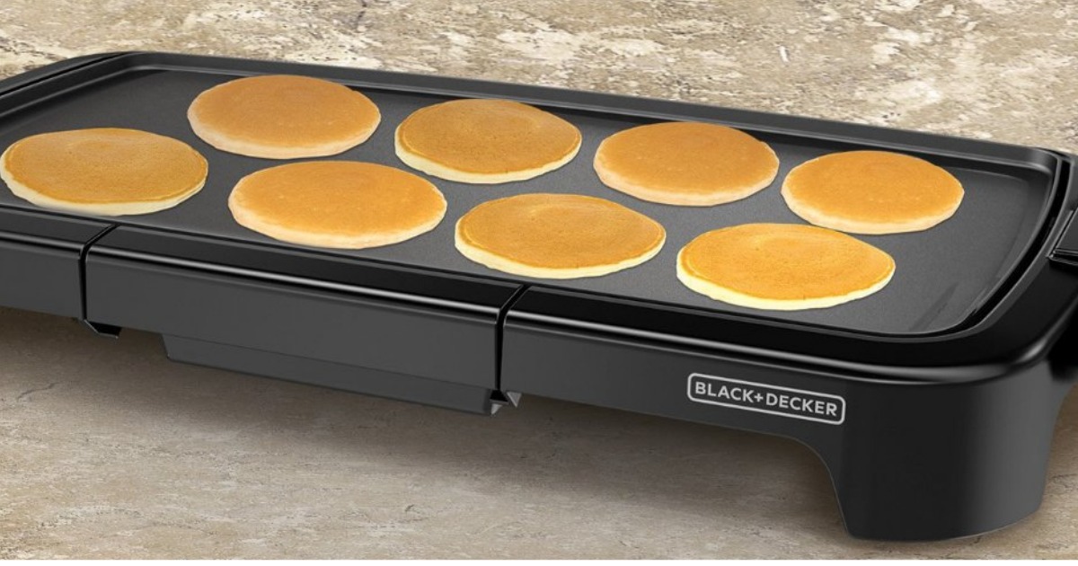  Black + Decker Family Sized Electric Griddle Only $14.93 (Regularly  $39.99)