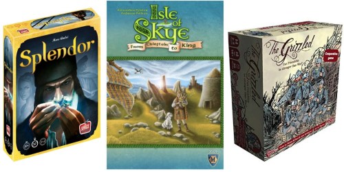 Nice Discounts On Board Games (Splendor, Isle of Sky, The Grizzled & More)