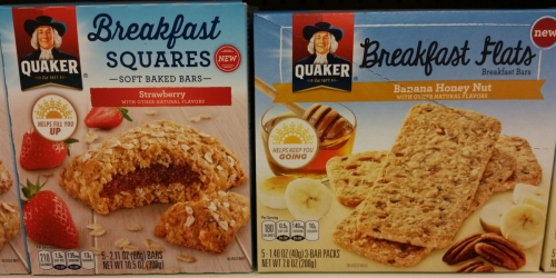 Target: Quaker Breakfast Squares And Flats Only $1.24 After Cash Back