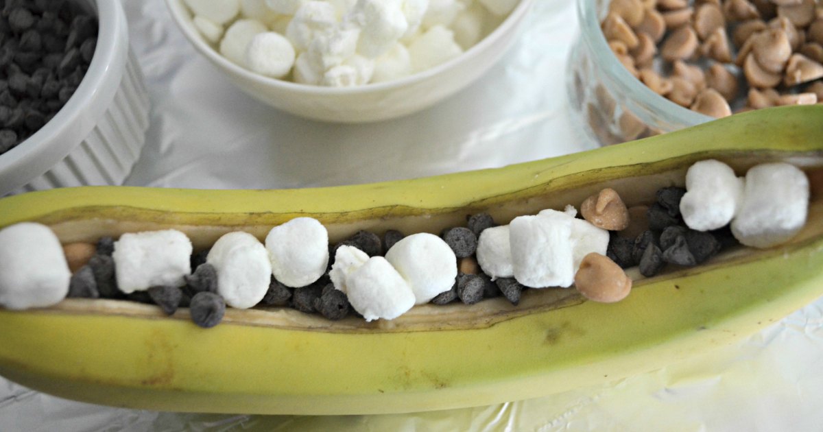 Make These Easy & Delicious Campfire Banana Boats