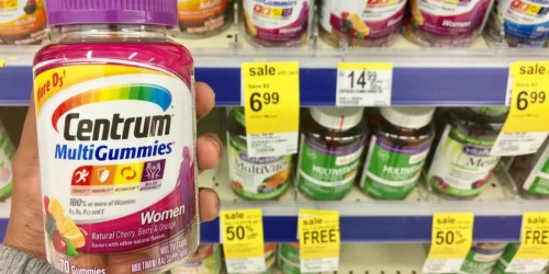 3 New Centrum Coupons = MultiGummies 70-Count Only $2.99 at Walgreens & More