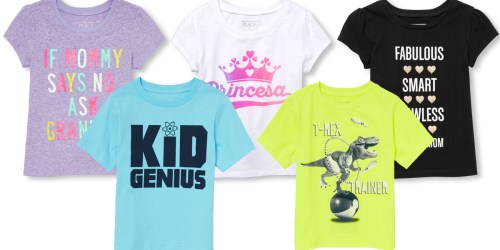 The Children’s Place: Free Shipping + 80% Off Clearance = Toddler Tees $1.99 Shipped & More