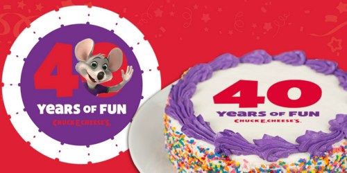 Chuck E. Cheese: FREE Slice of Cake for Kids + Free Tickets w/ Food Purchase (May 19th)