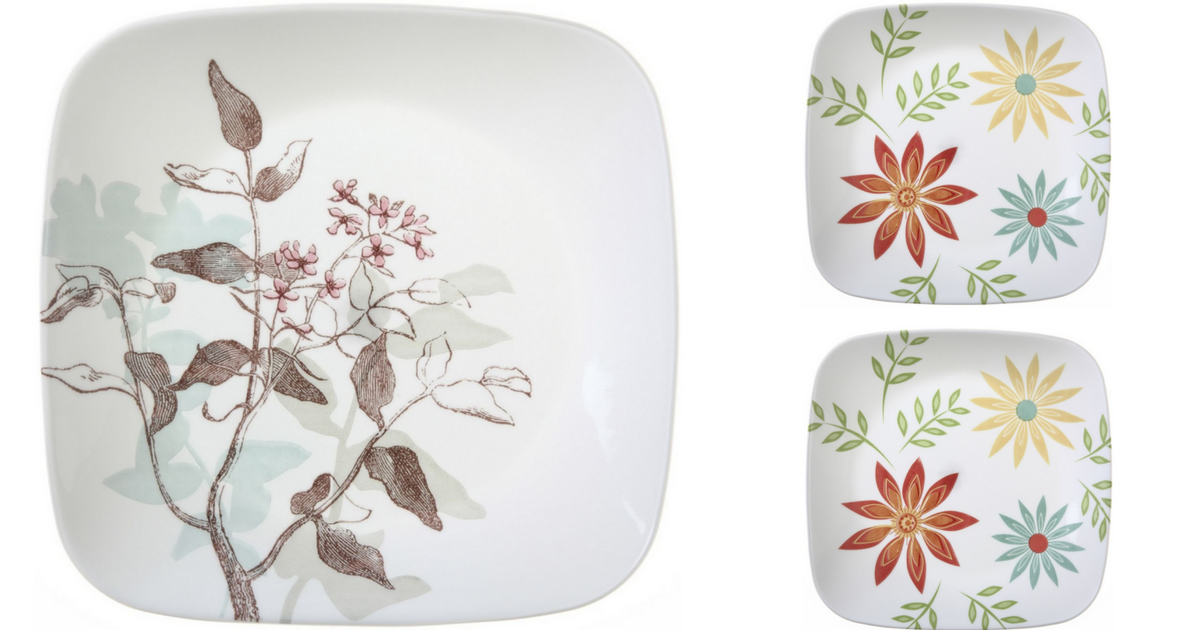 Corelle 6Piece Dinner Plate Set or 8Piece Lunch Plate Set Only 16