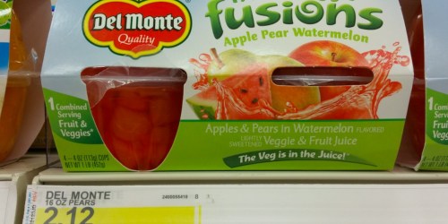 Target: Del Monte Fruit & Veggie Fusions 4-Packs Only 49¢ Each + More