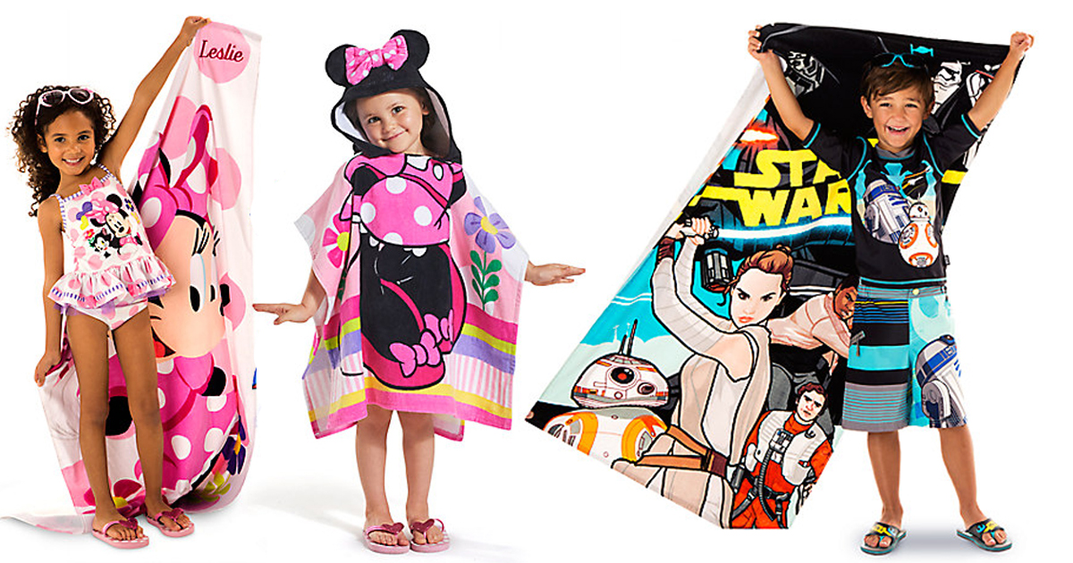 Disney Store Beach Towels & Hooded Towels ONLY 7.99 Shipped