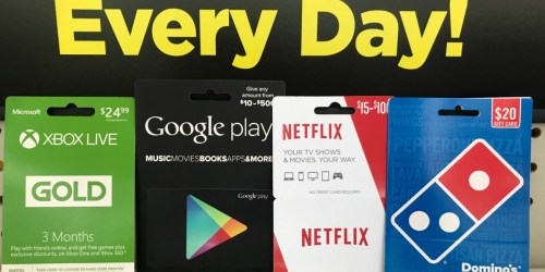 Dollar General: $30 Worth of Netflix Gift Cards Only $25 + Savings on Domino’s Gift Cards & More