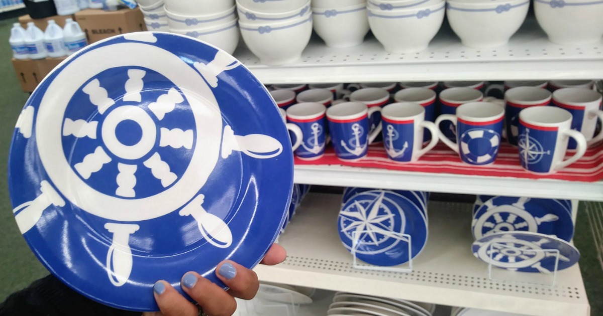 Dollar Tree Shoppers! Get Ready for Summer w/ 1 Nautical Themed Dishes