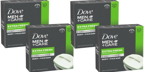 Amazon: 40 Dove Men+Care Body & Face Bars ONLY $23 Shipped (Just 58¢ Per Bar)
