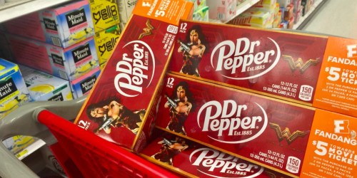 Target: FOUR Dr. Pepper 12-Packs AND TWO Free $5 Fandango Movie Tickets ONLY $9