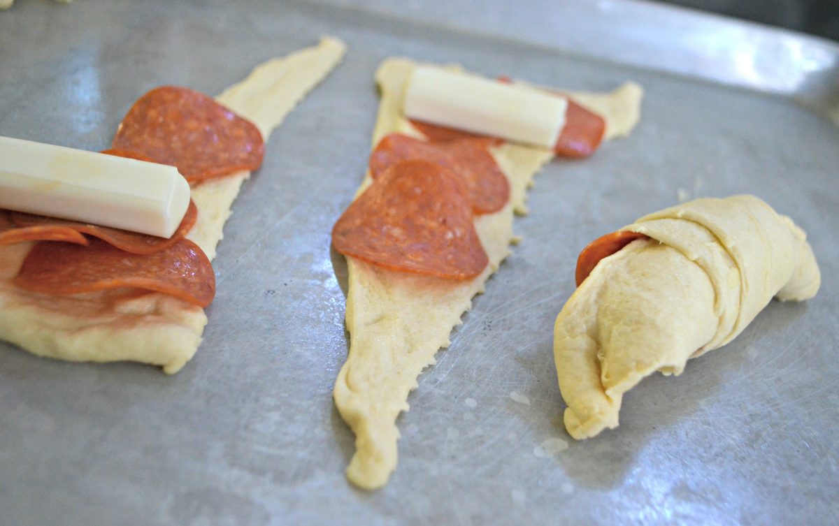 pizza roll up snack recipe 
