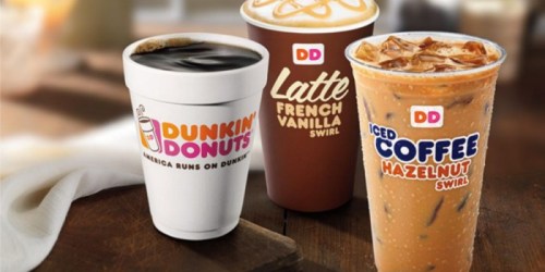 Dunkin’ Donuts Perks Week: Score Different Daily Deals (5/15-5/19) + Earn $5 Credit