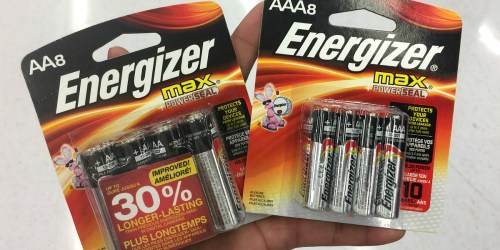 Walmart: Save on Energizer MAX 8-Pack Batteries Featuring No Leak Guarantee