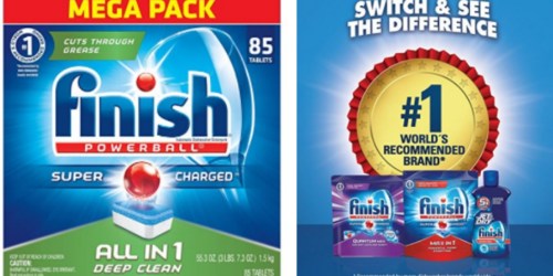 Amazon: Finish All In 1 Powerball Dishwasher Detergent 85 Tablets Only $7.25 (Add-On Item)