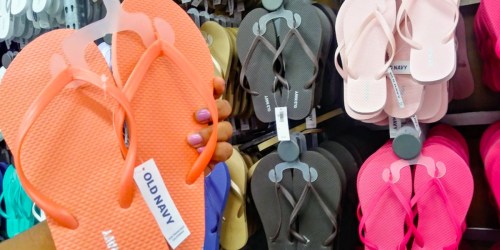 Old Navy: Summer Flip-Flops ONLY $1 for Cardholders + $2 Tanks & More