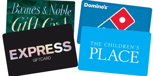 Big Savings On Gift Cards – Express, Domino’s Pizza, Barnes & Noble & Many More