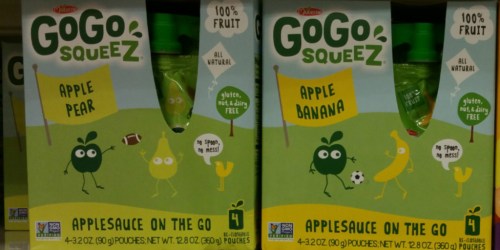 Walgreens: Gogo Squeez AppleSauce Pouches 4 Pack Only $1.25 Each (Just 31¢ Per Pouch!)