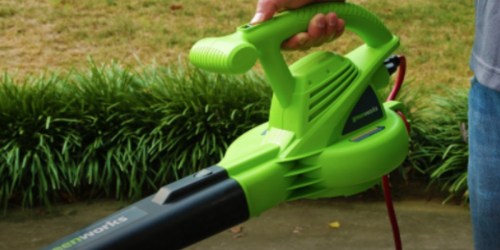 Greenworks Electric Blower Only $26.02 (Regularly $49.99)