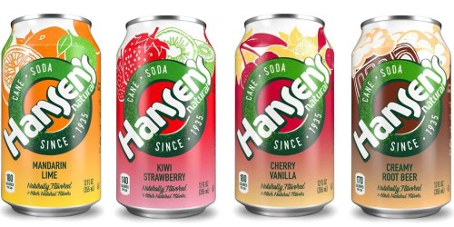 Amazon: Hansen’s Natural Soda 24-Count Variety Pack Only $8.54 Shipped (Just 36¢ Per Can)