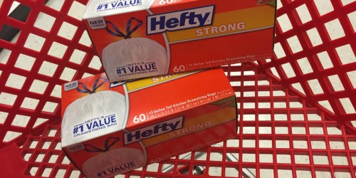 New $1/1 Hefty Trash Bag Coupon = LARGE 60-Count Box Only $9.49 at Target