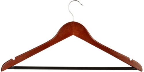Walmart: 24-Pack Wooden Suit Hangers Just $10.98