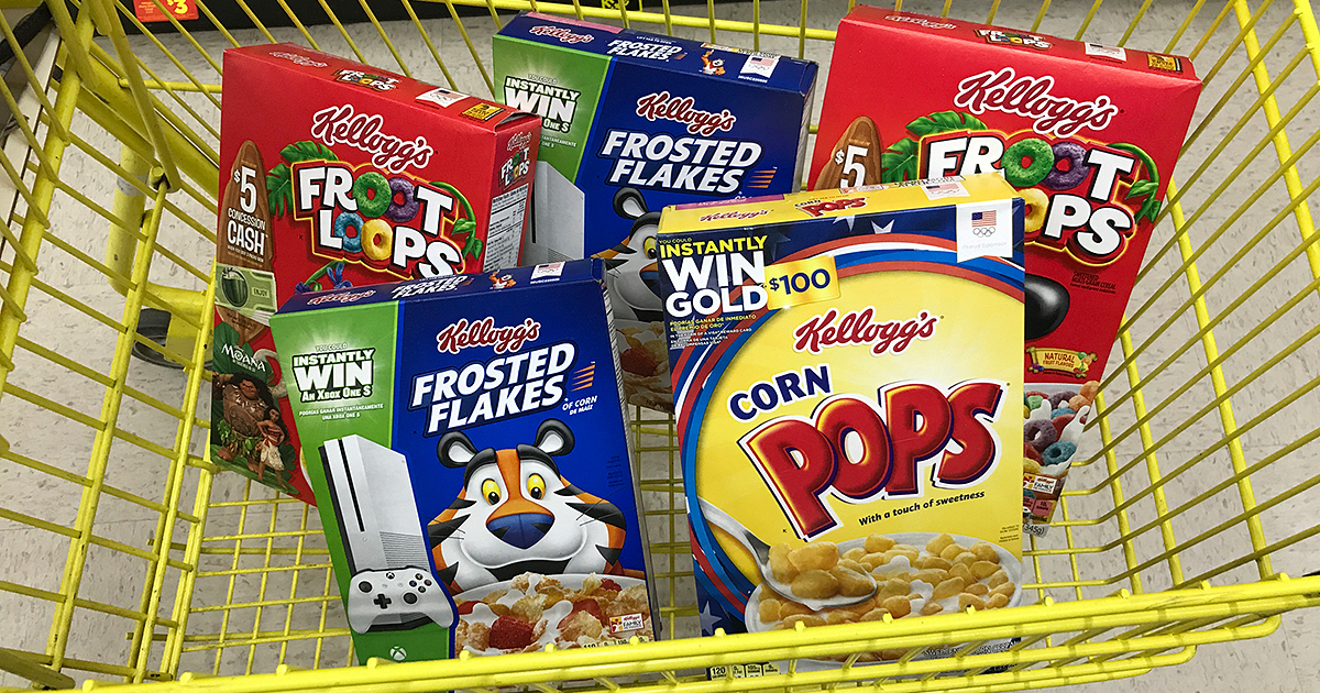 Dollar General 10 Off + FREE Shipping = Kellogg's Cereal Only 1.80 Per Box Shipped & More