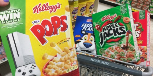 Rite Aid: Kellogg’s Cereal ONLY 48¢ Per Box AND $8 Fandango Movie Ticket